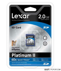 超薄数码产品黄金搭档Lexar SD存储卡